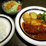 ハマユウ - Ａランチ(チキンカツレツデミソース)！