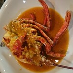 Roasted lobster from Brittany or bouillabaisse