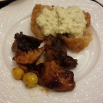 Brasserie & Bar La Gare - 鶏天タルタルソース添＆四川風麻婆豆腐＆すずきと筍椎茸銀杏ＸＯ醤風の２回目