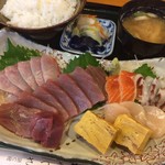 さつき鮨 - 昼定食 お刺身(¥980)