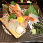 坂本屋　瑠璃亭 - 季節のお造り5種