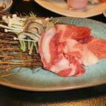 坂本屋　瑠璃亭 - 牛肉と野菜のみぞれ鍋