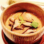 鮓 きずな - H28.9　茶碗蒸し（伝助あなご＆椎茸）