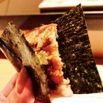 鮓 きずな - H28.9　穴子巻き（宮城県 一番積みの海苔）