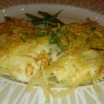 タベルナ ラ・メッセ - 本日の魚料理　鱸のポテト包みオープン焼、トリフ塩を添えて