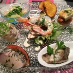 カンズ カフェ - 前菜7種の盛り合わせ