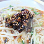 華萬 - 珍しく別盛でくれた辛味を追加投下～♪