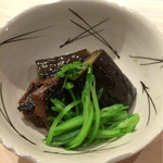 味ひろ - 茄子と棒鱈の炊き合わせ