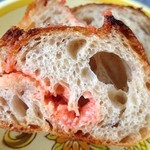 パンストック - パンストック 明太フランスの中身の様子。 fromグリーンロール