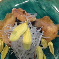 レストラン団欒 - 前菜は無花果の天婦羅