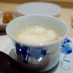 鮨処 有馬 - ［2016/09］酒肴⑦ 海鮮蒸し 山芋 たこ