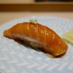 鮨処 有馬 - ［2016/09］寿司⑦ 根室産ますのすけの握り