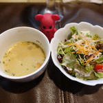 つみき - パスタランチ　スープ＆サラダ