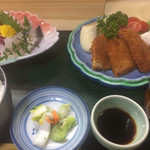 長松 - この日九月二十二日はアジフライの日替わりランチでした♫