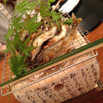 和やまむら - 七輪で鮎の登場