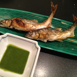 和やまむら - 鮎は特製の蓼酢で頂きました