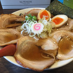 麺や 紡 - 2016/9/23 大盛り淡成ラーメン（800円）追加チャーシュー（250円）味玉（100円）