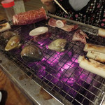 岩山海 - 七輪で焼きます