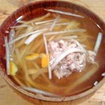 岸田屋 - つみれ汁。激うま