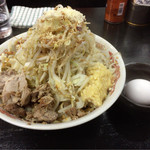 自家製太麺 ドカ盛 マッチョ 難波千日前店 - まぜそば315ｇ 野菜ニンニクマシマシ