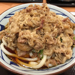 Marugame Seimen - 2016.9.22  肉盛りうどん〜肉をぶっかけました(^_^)v