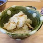 柚木元 - さすがに食べきれず、おにぎりにしてもらいました