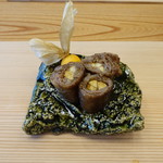 柚木元 - 松茸の信州牛ロース巻き