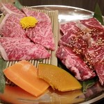 旨い肉と美味しいお酒の焼肉屋　MEAT KUN - 幸せカルビ・上ハラミ