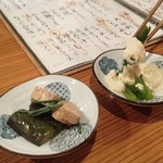 藁焼 みかん - 2016/9メニューとお通し☆☆
      　お通し一口目で見えてきます！