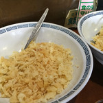 釜揚うどん香竹 - 卓上の 天かすは入れ放題