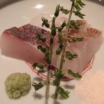 (9/21)造り三種盛り（真鯛、シマアジ、ミズダコ）