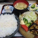 凡太楼 - 肉ナス味噌炒め定食