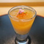 小春日和 - 28年9月　白舞茸すり流し　梅ジュレ