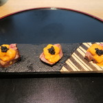 小春日和 - 28年9月　シャトーブリアンステーキ　雲丹・キャビア添え