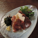 手繰りや 玄治 - 馬刺し3種盛り