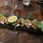 菜々人 - うなぎの白焼き！盛り付けが素敵！