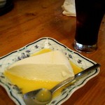 レストラン とり天職人 - ランチのデザート (レアチーズケーキ)