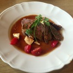 Koubeya Resutoran - 2016．９神戸屋レストラン・牛ひうち肉（150g）のタリアータ　シェリーソース