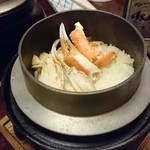 かに道楽 - コース:蟹の釜飯