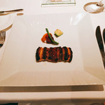 ル・マノアール・ダスティン - 利根川産天然鰻のキャラメリゼ ロースト ピンク胡椒　2016-9