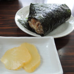 塩苅食堂 - 2016年9月22日(木・祝)　焼豚入りおにぎり(200円)