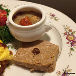 양식 링고야 - レンズ豆のスープとパテ･ド･カンパーニュ