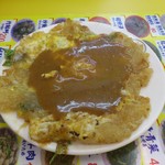 大頭龍蚵仔煎 - 蝦仁煎(蝦オムレツ) です。(2016年8月)