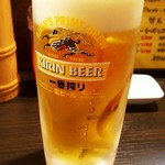 弦流 - お疲れさまセットの生ビール