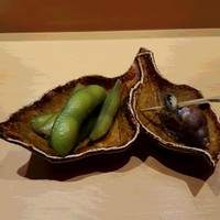 鮨 いし黒 - 2016.9.ちゃ豆とツブ貝