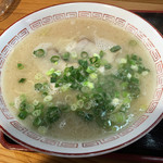 長浜ラーメン駅東亭 - セットのラーメン