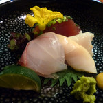 日本料理 たかむら - ハタ、イシガキ貝、鰹