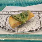 天ぷら わかやま - 鮭の大葉巻き