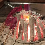 柳家 - 馬瀬の鹿のヒレの串焼き