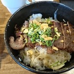 炭火焼肉レストラン元気 - 国産牛サーロインステーキ丼